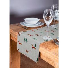 Christmas Dog Table Runner