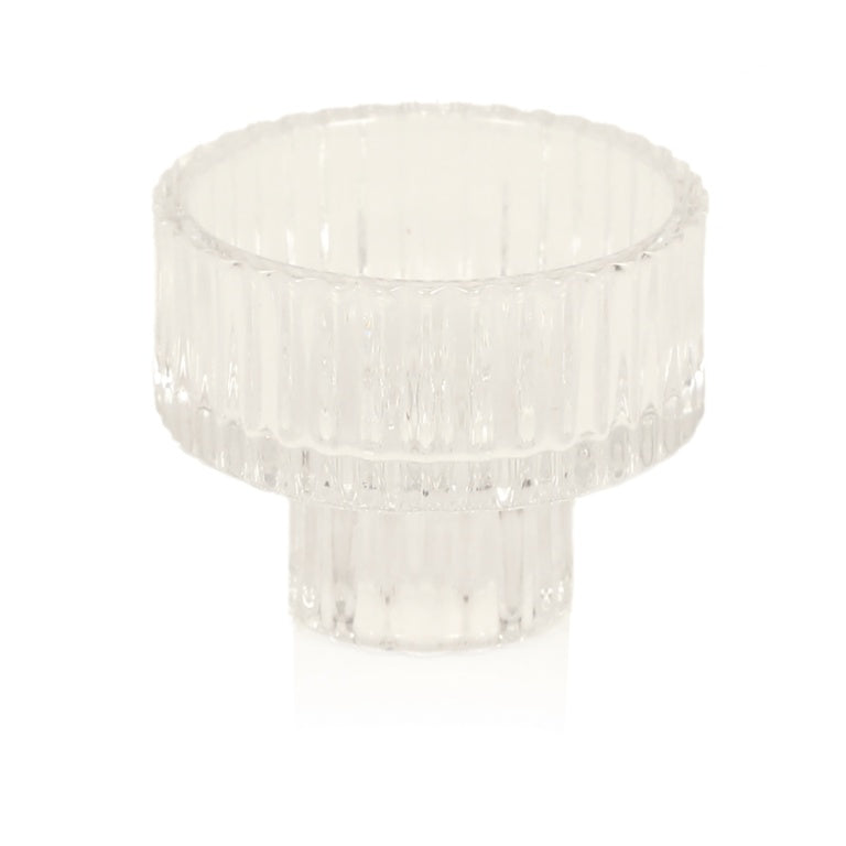 Clear Glass Tealight Holder