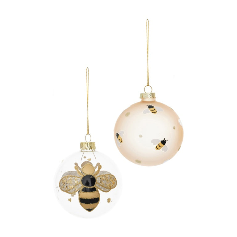 Bee Design Glass Bauble