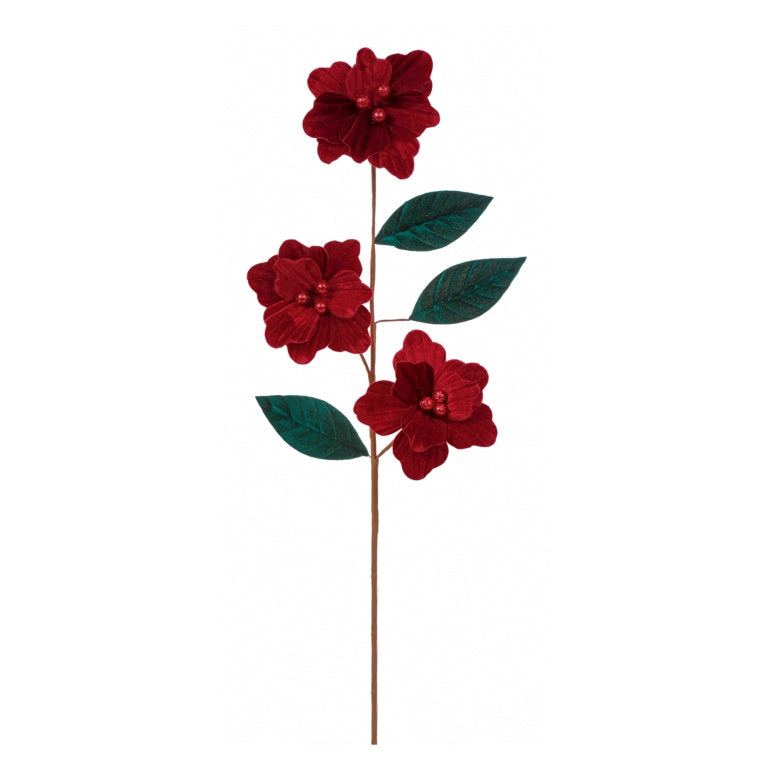 Burgundy Velvet Dogwood Flower