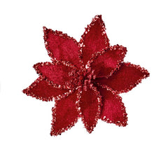 Burgundy Velvet Poinsettia