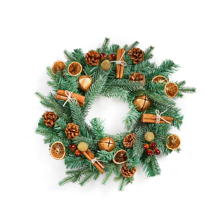 Blue/Green Decorated Wreath