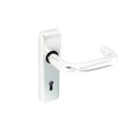 Aluminium Lock Handles Polished (Pair)