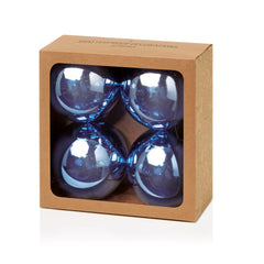 4 Piece Midnight Blue Shatterproof Baubles
