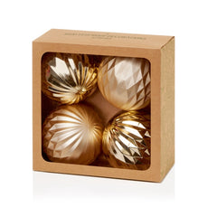 4 Piece Champ Gold Geo Design Balls