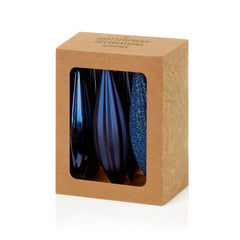 6 Piece Midnight Blue Drop Bauble