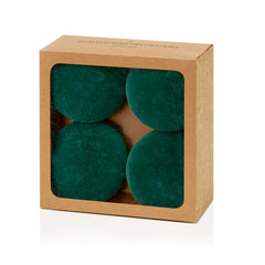 4 Piece Dark Green Flock Balls