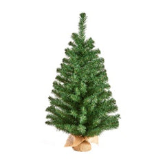 Burlap Table Green Tree