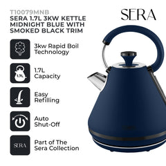 Sera Midnight Blue Kettle 3kw