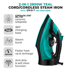 Ceraglide Iron Cord /Cordless Teal