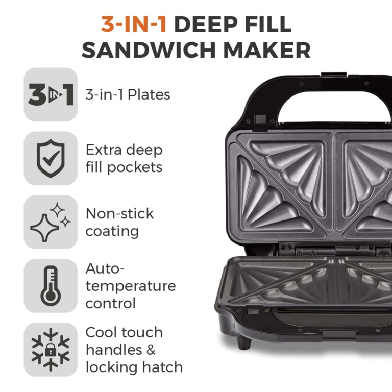 3 in 1 Deep Fill Sandwich Maker