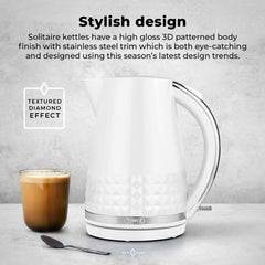 Solataire White Kettle 3kw