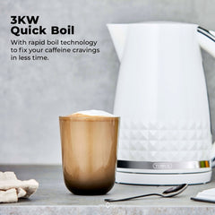 Solataire White Kettle 3kw