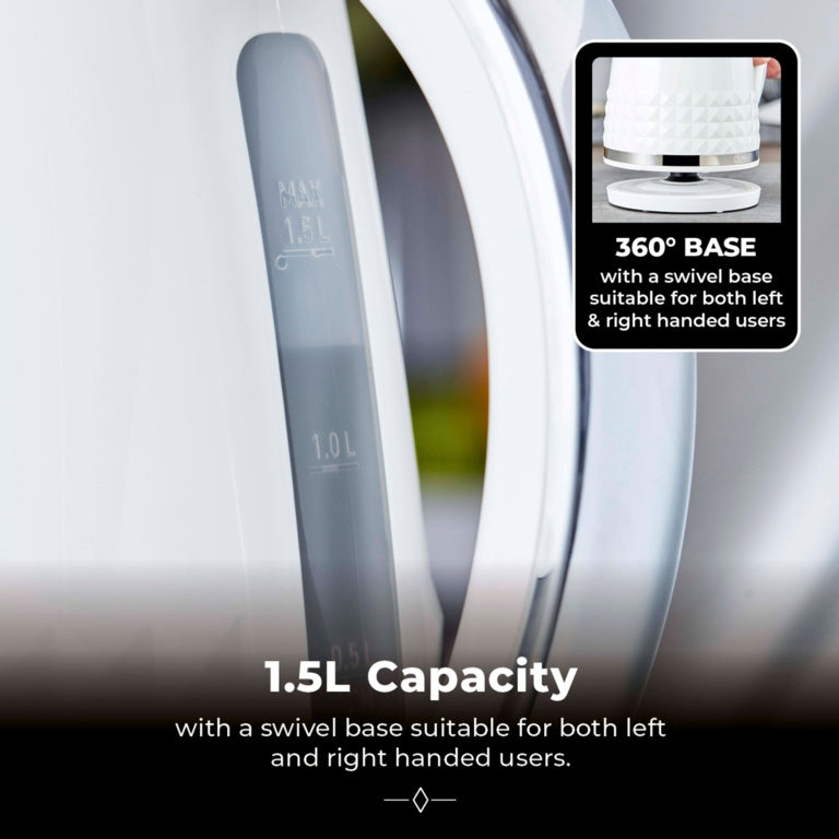 Solataire White Kettle 3kw