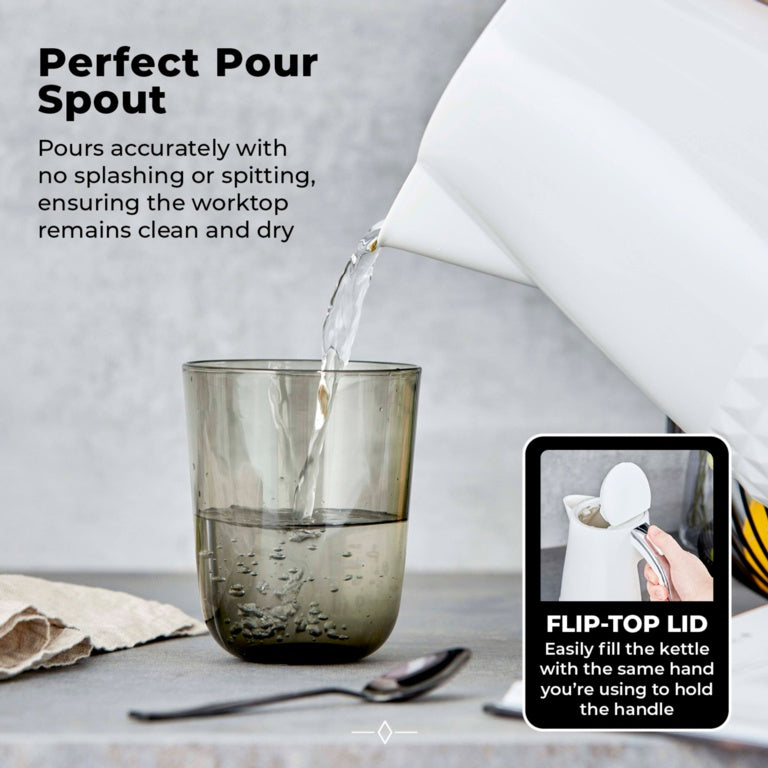 Solataire White Kettle 3kw