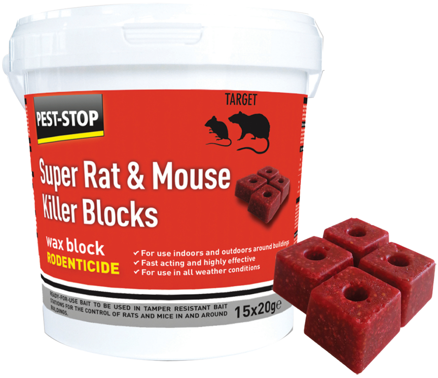 Super Rat Mouse Killer Wax Block