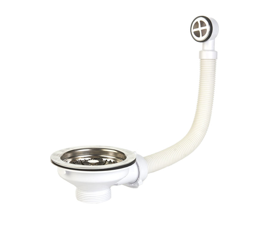 Stainless Steel Sink Basket Strainer & Overflow