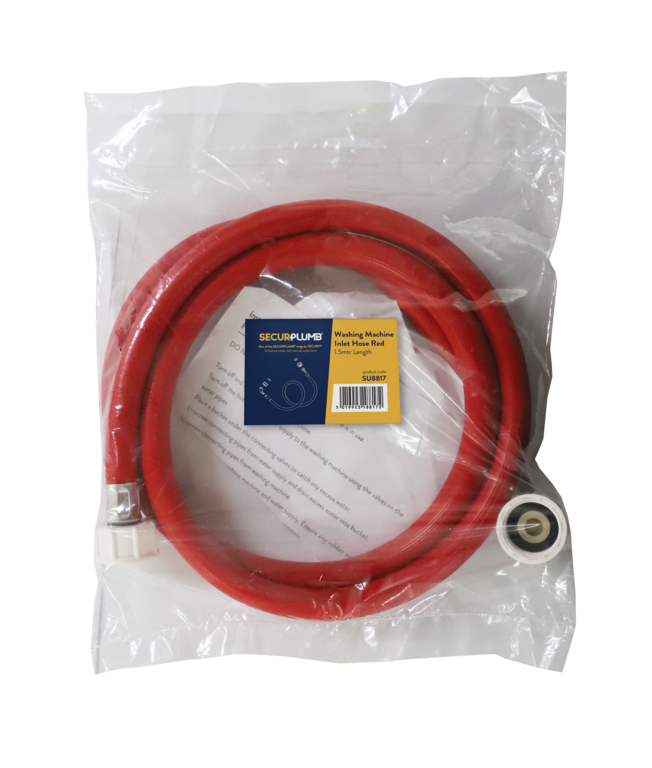 Washing Machine Inlet Hose Red