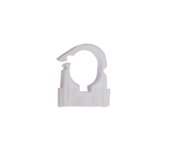22mm White Clip Over Pipe Clips