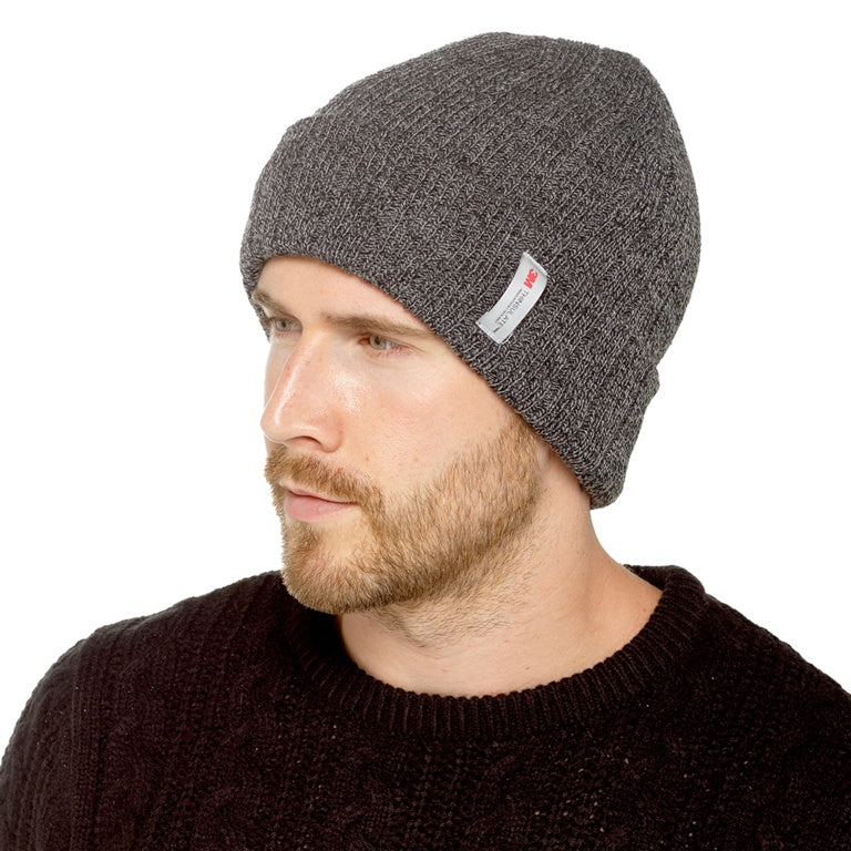 Mens Twist Yarn Thinsulate Beanie Hat