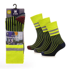 Mens Neon Work Socks