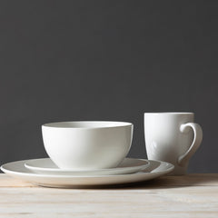 Islington Coupe White Dinner Set