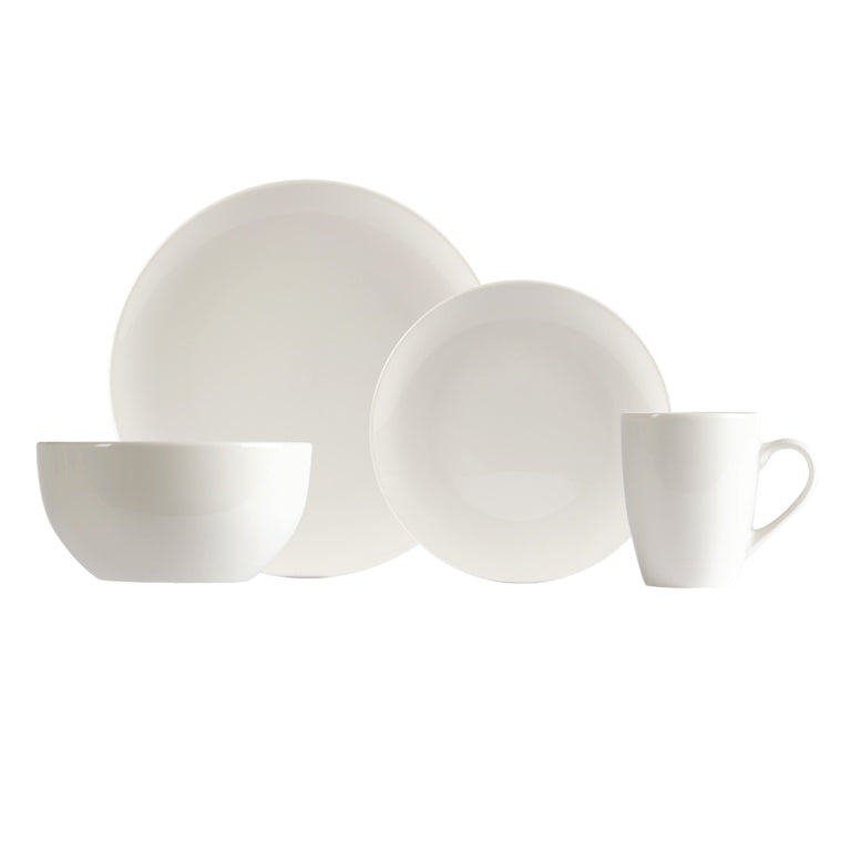 Islington Coupe White Dinner Set
