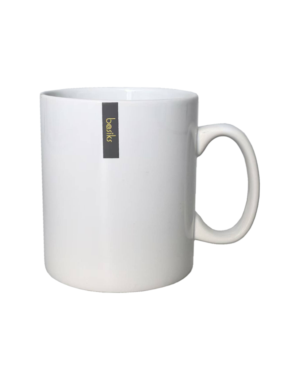 White Porcelain Builders Mug