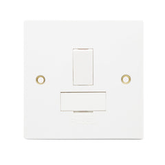 Square 1 Gang Socket Fuse Spur Double Pole