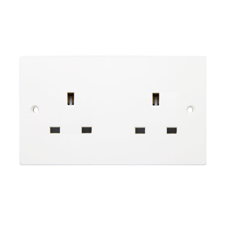2 Gang Unswitched Socket