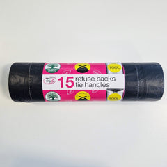 Tie Handle Refuse Sacks 100L