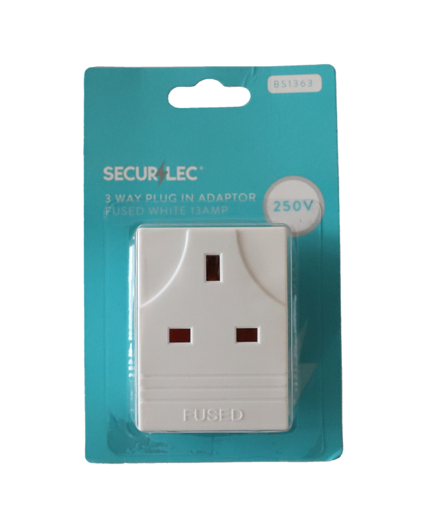 3w Plug In Adapter Fused White