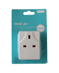 3w Plug In Adapter Fused White