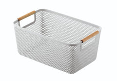 Small Plastic Storage Basket Wooden
