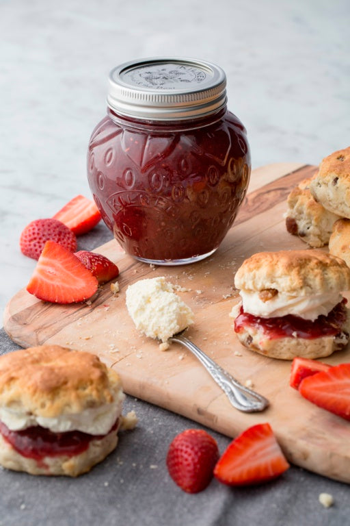 Strawberry Fruit Preserve Jar