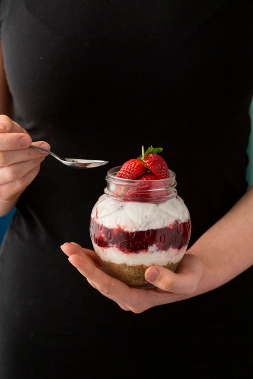 Strawberry Fruit Preserve Jar