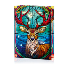 Battery Operated Lit Glass Stag Table Top 50 LED Warm White