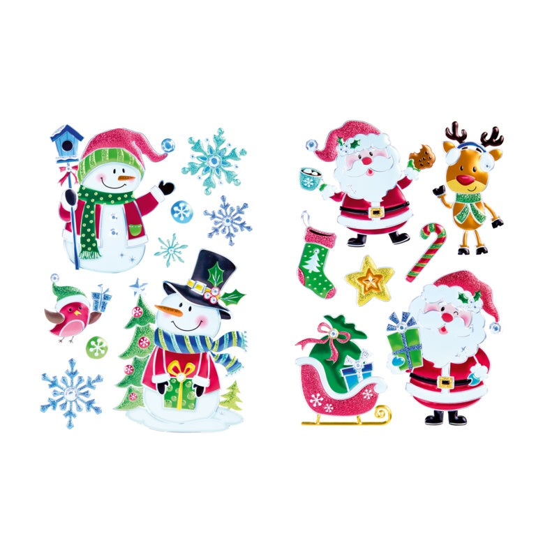 Christmas Pop Foil Window Stickers