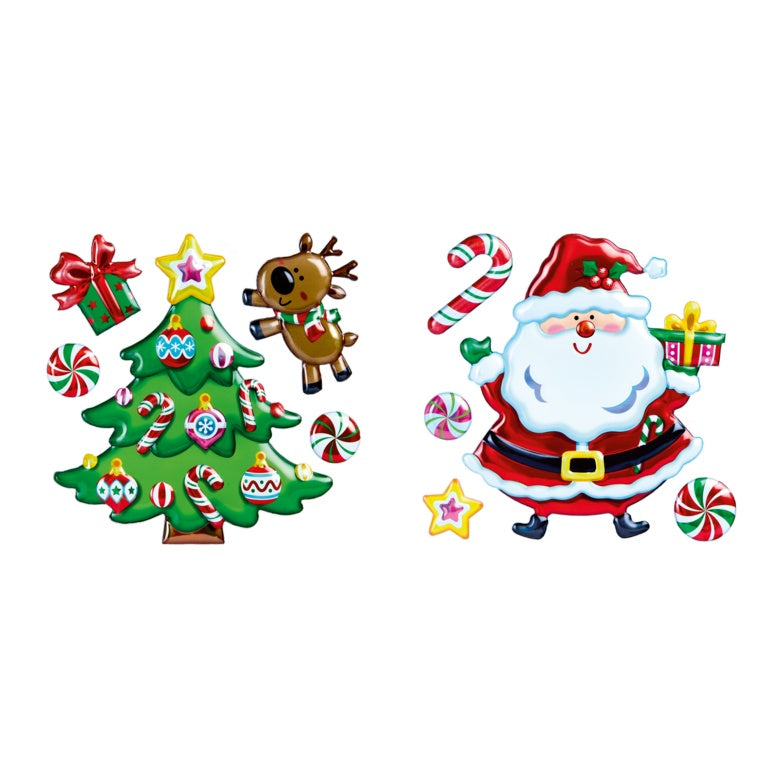 Christmas Pop Foil With Stickers Santa/Tree