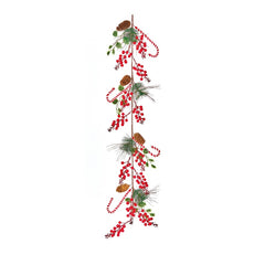 Candy Cane Berry Garland