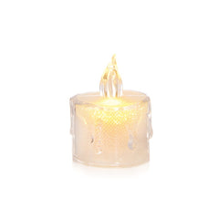 Battery Operated Mini Translucent Tea Light 24 Piece Display