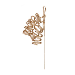 Champagne Gold Curly Glitter Stem