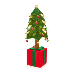 Battery Operated Lit Xmas Tree With LED Lights