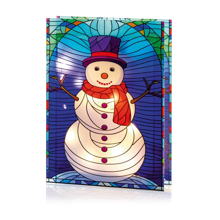 Battery Operated Lit Snowman 50ww LED