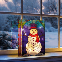 Battery Operated Lit Snowman 50ww LED