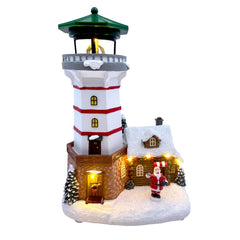 Battery Operated Lit Animated Musical Lighthouse