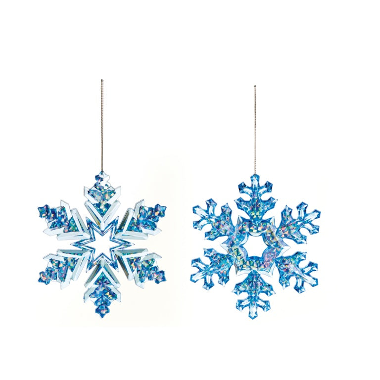Blue Snowflake Hanging Decorations