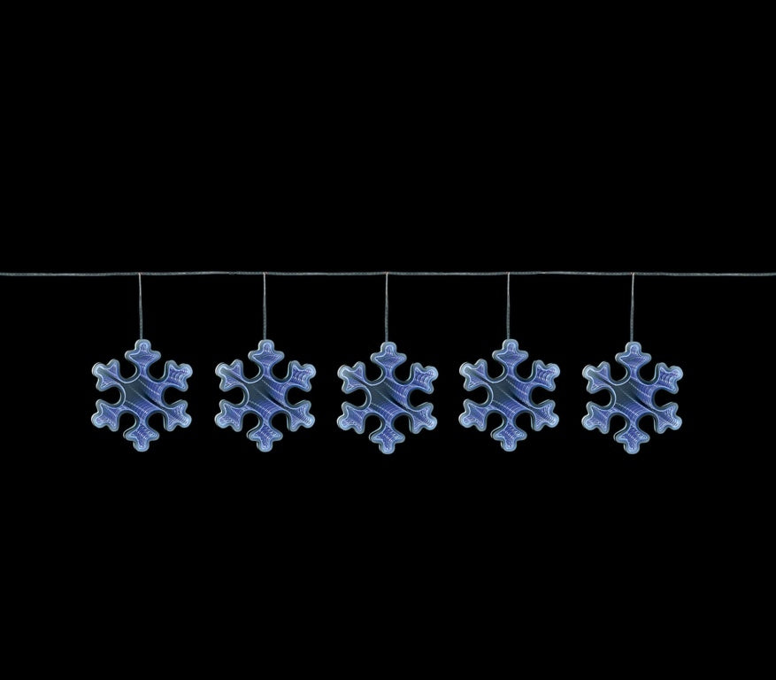 5 Piece Infinity Snowflake White