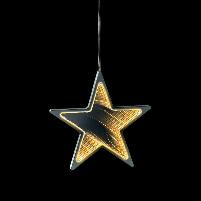 Battery Operated Lit Star Infinity Mirror