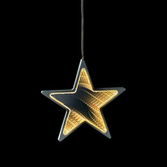 Battery Operated Lit Star Infinity Mirror